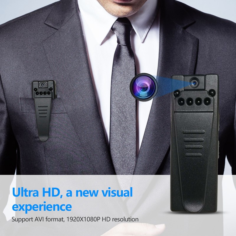1080P HD Back Clip Camera 500mAh 1920x1080 FHD 40MP Photo