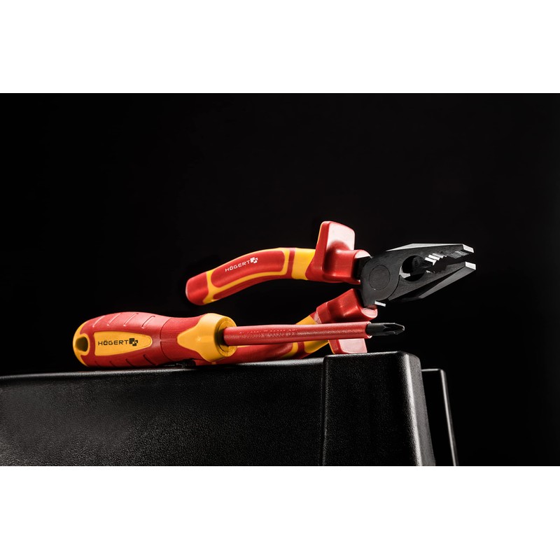 Högert Technik, Set of 6 Insulated Screwdrivers 1000V S2 Steel