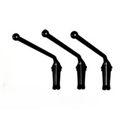 AAHIFIT 3pcs Curtain Rod Door Curtain Rail Swing Arm for Front Door, Swing Arm Curtain Rod for Side Panels Window Curtain Display Stand Drapery Arm Front Door Curtain Rail (Black 120 (47") 3pcs)