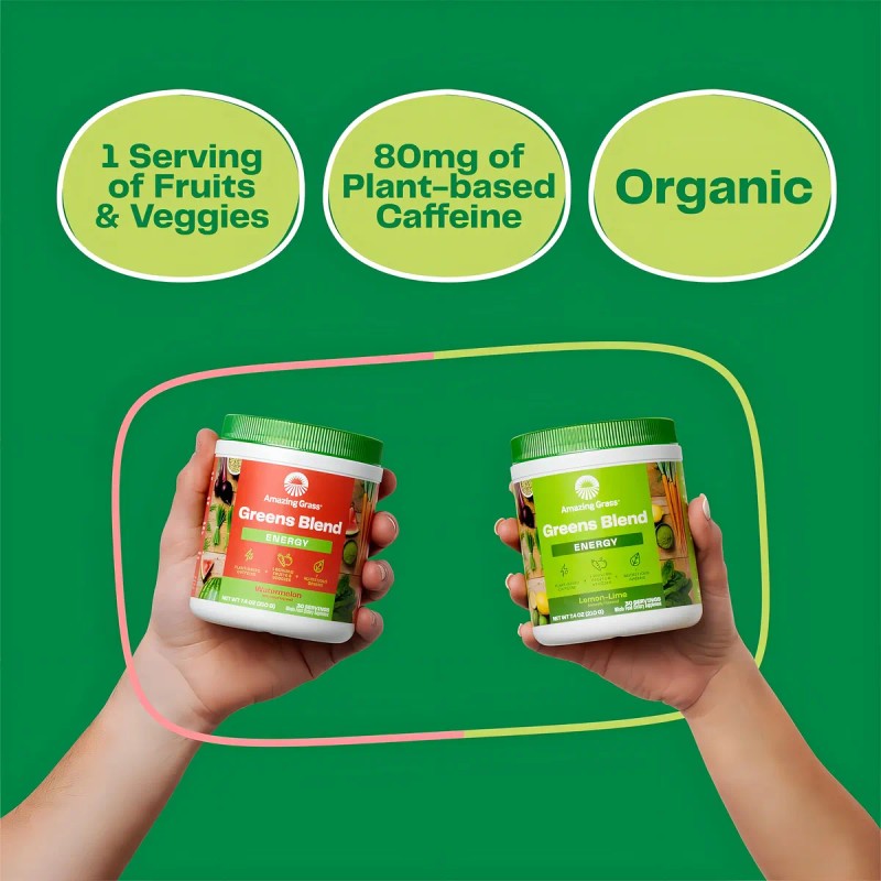 Amazing Grass Bebida De Hiervas Y Enzimas 210g Sabor Sin