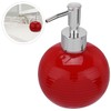 Alipis Ceramic Soap Dispenser, Round Press Bottle Refillable Lotion Bottle,