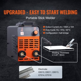 HappyBuy Stick Welder, 140A ARC/Lift TIG 2-IN-1, 110V/220V Portable with IGBT Inverter, with Special Features