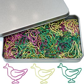 Rooster Shaped Paper Clips, 100PCS Cute Paper Clips Bookmarks Clips, Assorted Colors, Fun Office Gifts for Women Men Coworkers Teachers Students Nurse Girls Boys, Back to School Supplies Stuff Gifts