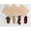 Empty SELF Fill Teabags, Unbleached Paper, COMPOSTABLE, Large Size, Drawstring,