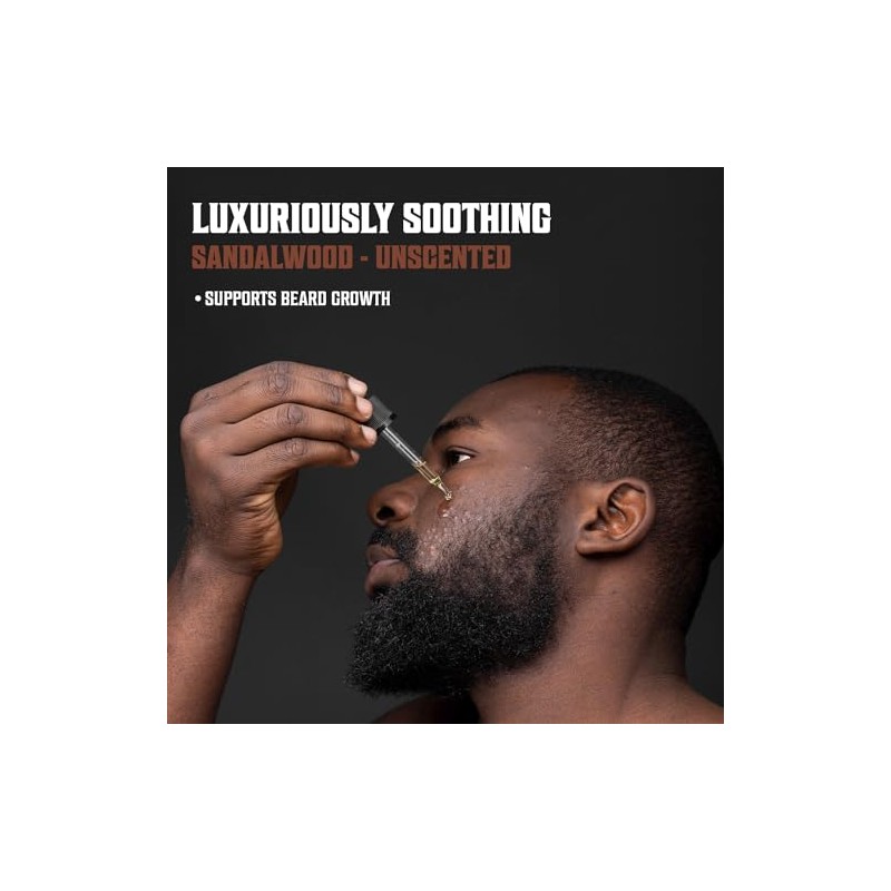 Beard Oil Conditioner- All Natural Unscented Organic Argan & Jojoba