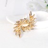 Mecool Brooch Pin for Women Flower Brooch Elegant Simulated Crystal