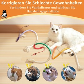 Pack of 3 Catnip Stick Cat Biting Rope Cat Toy Self-Employment Catnip Toy Chew Sticks for Cats Interactive Chew Toy Cat for Cats Dental Care and Against Bad Breath