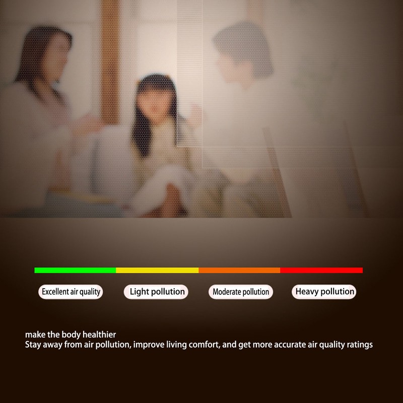 Multifunctional 6 in 1 CO2 Meter Air Quality Monitor Temperature
