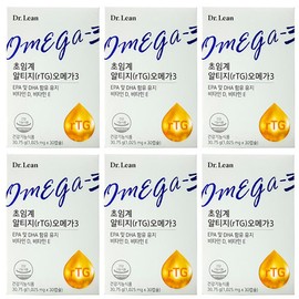 Dr.Lin Supercritical Altige Omega 3 30 Capsules Premium Vegetable RTG Omega 3 6 Boxes / 닥터린 초임계 알티지 오메가3 30캡슐 프리미엄 식물성 RTG오메가3 6박스