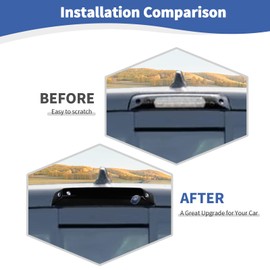 JOSHELA for RAM TRX Third 3rd Brake Light Cover Trim Smoked Fit for RAM TRX 2018-Present Smoked Black Exterior Accessories 1pcs