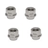 4 x eccentric spacers, 6 mm, eccentric nut 6 mm