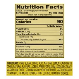 4C Powdered Drink Mix Cannisters, Lemonade 3 Pack, 28 Quarts, Family Sized Cannister, Thirst Quenching & Refreshing Flavors