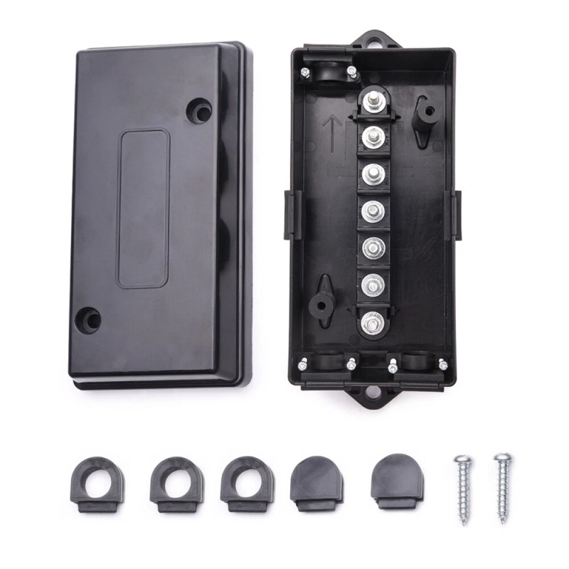 MICTUNING 7 Way Trailer Wire Cord Junction Box Weatherproof Block