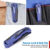 WORKPRO Folding Blue Utility Knife Quick Change Box Cutter 13