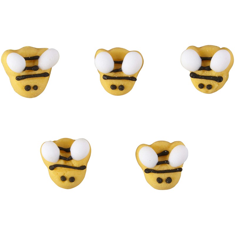 Wilton Bumblebee Icing Decorations, 18 Count (Pack of 1), Yellow