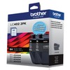 Brother Genuine LC402 2PK 2-Pack of Standard Yield Black Ink