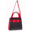 Banned Carla Retro Bag 50s Rockabilly Polka Faux Leather Top