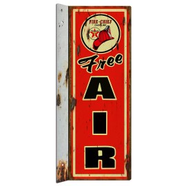 Handmade Free Air Texaco Flange Metal Sign 9.8x22