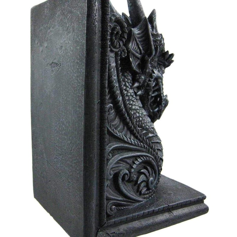 Gothic Dragon Bookends Midieval Book Ends Evil Medieval 8266