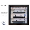 US Submarine Fleet Shadow Box Display, Balao, Sturgeon, Los Angeles,