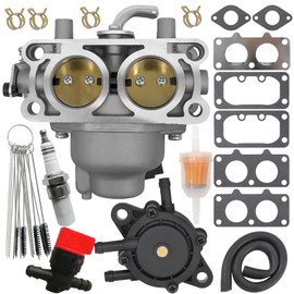 15004-1011 Carburetor Fits for Kawasaki FX730V-AS28 FX730V-AS29 FX730V-ES00 4 Stroke Engine 15004-1025 15004-0930 15004-7082 15004-7051 with Fuel Pump