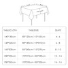 BALCONY & FALCON Table Cloth Wipe Clean Rectangular Water Resistant