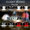 Battery Connection USB Rechargeable LED Headlamp Flashlight Headlight Head Torch
