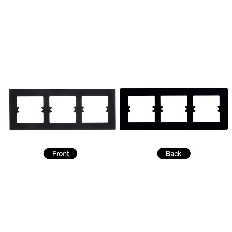 sourcing map Switch Surround Plate Wall Panel Decoration Three Gang