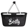 Huuraa Besty Bestie Gift Shopping Basket 20 Litres Black Besty