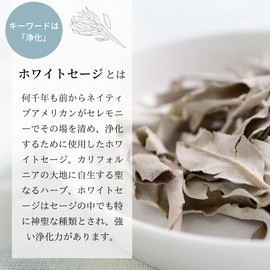 FLOWERIUM White Sage, California Produced, 0.3 oz (10 g), Incense, 2024, Mother's Day, Gift, Purification, Potpourri Yoga, Meditation, Space Purification, WHITE-SAGE Salvia Apiana FLOWERiUM