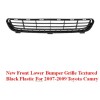 Perfect Fit New Front Lower Bumper Grille Textured Black Plastic