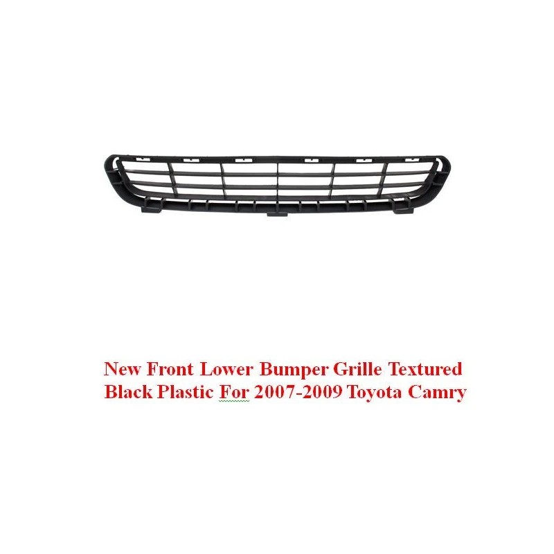 Perfect Fit New Front Lower Bumper Grille Textured Black Plastic