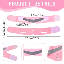LAKJUOZ V-Linien Gesichtsmaske Wiederverwendbare Doppelkinn Entferner Lifting-Maske V-Förmige Lifting Bandage Doppelkinn Reduzierer Gesichtslifting Gurt Für Straffung Und Kontur