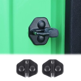 Voodonala Matte Black Orginal Car Size Door Lock Antirust Protector Cover for Ford Mustang 2009-2013, ABS Exterior Accessories, 2pcs/Set