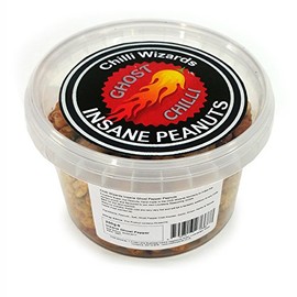 Insane Ghost Pepper Peanuts - Hot as Hell Seasoned Peanuts 250g Tub