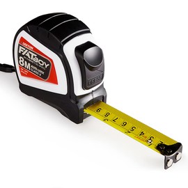 Dekton Fatboy Magnet Tape Measure 8m x 25mm | Extra Wide 25mm Blade | Magnetic Tip | Imperial & Metric Units | Anti-Slip Belt Clip | Auto-Lock | Class II Accuracy | Ideal for Professional and DIY Use
