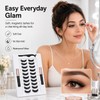Fezf 1 Set Ciglia Finte Magnetiche Aspetto Naturale, Ultra Leggere