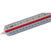 Rulex 30cm Metal (c) Triangular Scale Ruler 1:1 1:10 1:2