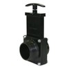 Valterra 7206 ABS Gate Valve, Black, 2" MPT x Spig