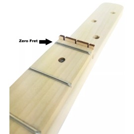 C. B. Gitty 3-String Cigar Box Guitar Neck - Fully Fretted for 25 Inch Scale with Zero Fret