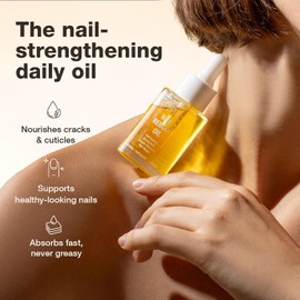 Onsen Secret Nail & Cuticle Repair Oil (30ml) - Dry Oil Formula - Japanese Tsubaki, Tea Tree & Jojoba - Strengthens Nails, Repairs Cuticles, Hydrates Skin & Hair - Natural & Vegan