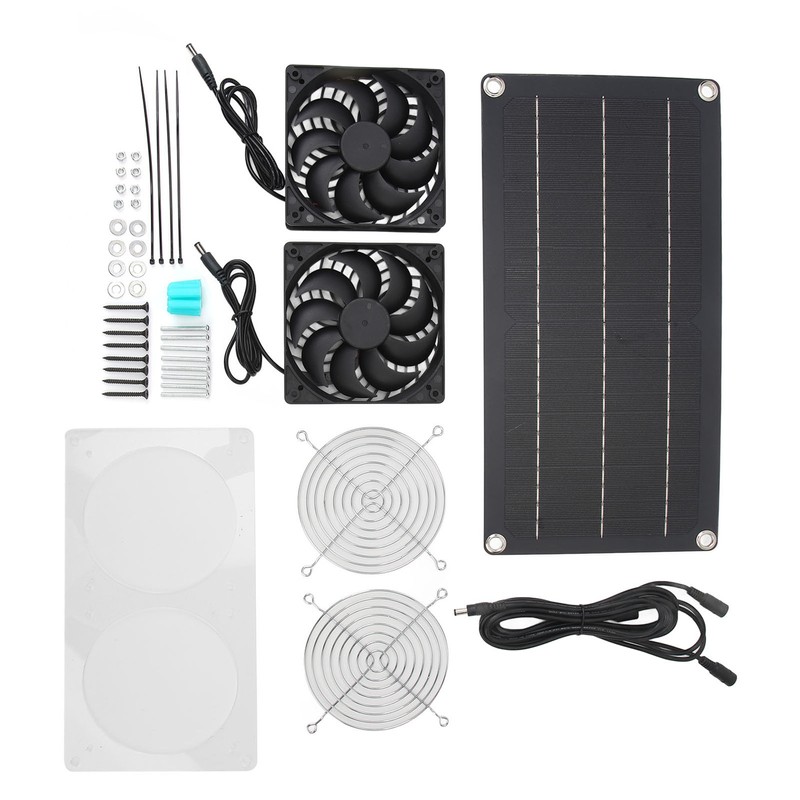 Solar Powered Fan 10W 6V Portable Monocrystalline Silicon PET Laminated