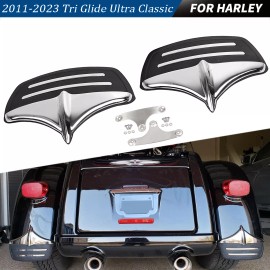 Unbranded Rear Fender Accents Mud Flaps For Harley Trike Tri Glide Ultra Classic 2011-2023