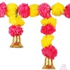 Estationeryhouse marigold toran marigold Garland with bells door valence hanging