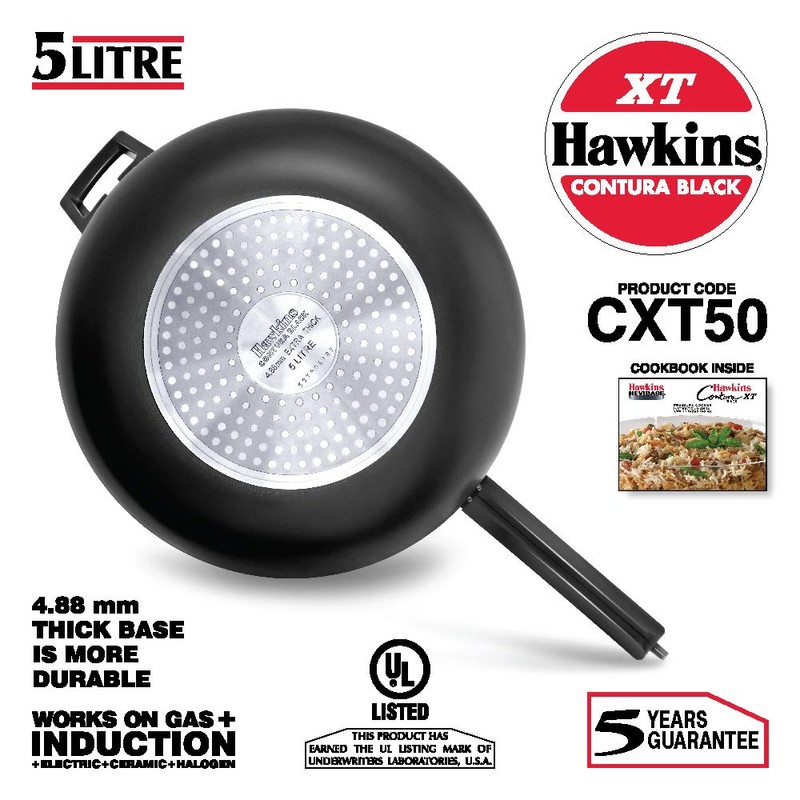 Hawkins Contura Hard Anodized Induction Compatible Extra Thick Base Pressure