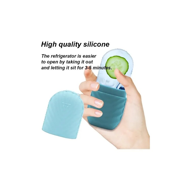 Rodillo Silicona Hielo Masaje Cuidado Facial Reutilizable