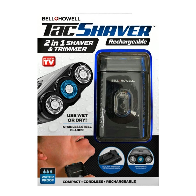 Bell+Howell TACSHAVER Moustache and Beard Trimmer, Shaver Seen On TV