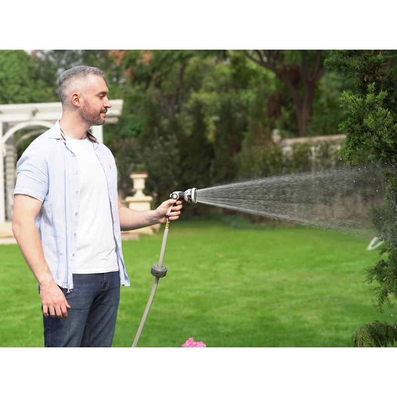 HOZEREEL Heavy Duty Retractable Garden Hose Reel, Any Length Lock,