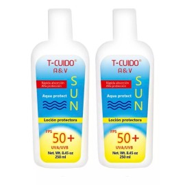 T-CUIDO Protector Solar Fps 50+  ( 250ml. C/u )   (2piezas)