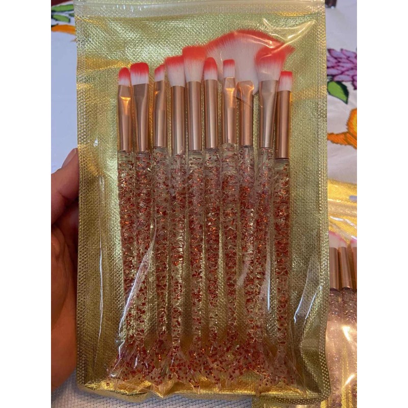Sirena Set De 10 Brochas De Sirena Para Ojos, Base,
